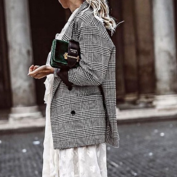 Vintage | Wool Blend Plaid Blazer - Picture 5 of 12